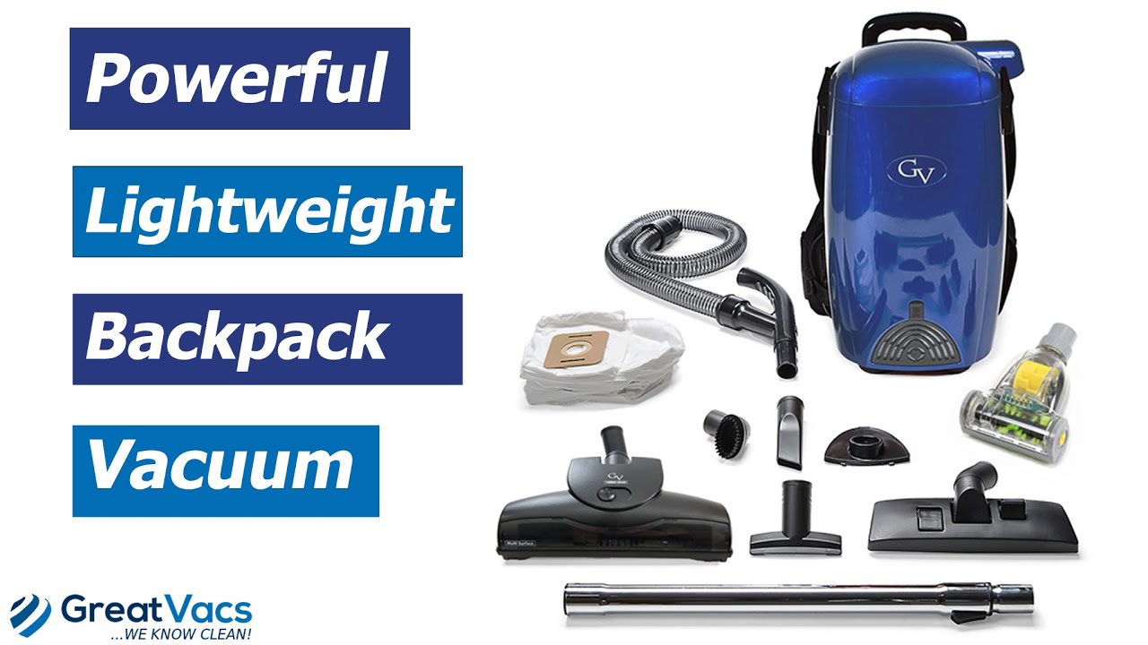 Powerful Lightweight GV 8 Quart Backpack Vacuum