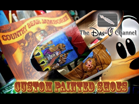 Disney DIY| Vintage Disneyland Country Bear Jamboree Custom Painted Shoes | The Dan-O Channel microsoft store