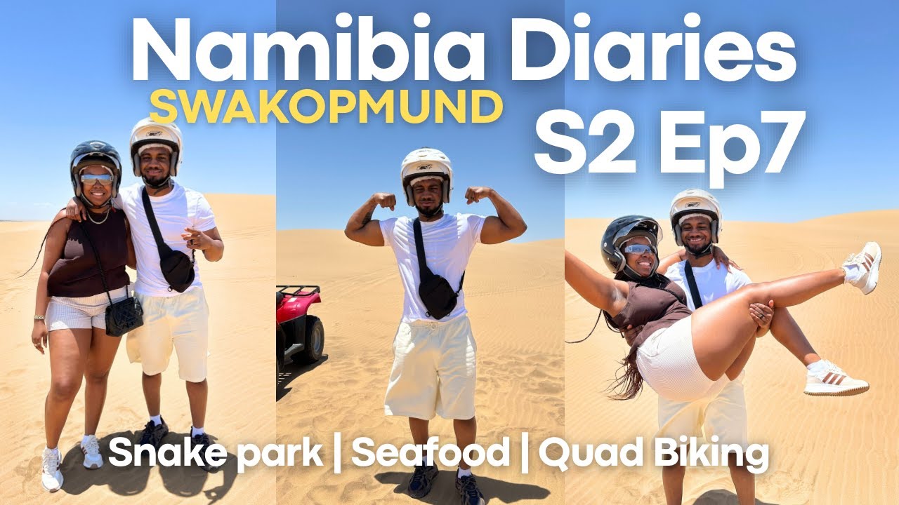 We Tried Quad Biking in Swakopmund! 🏍️ | Snake Park & Seafood Day 🇳🇦
