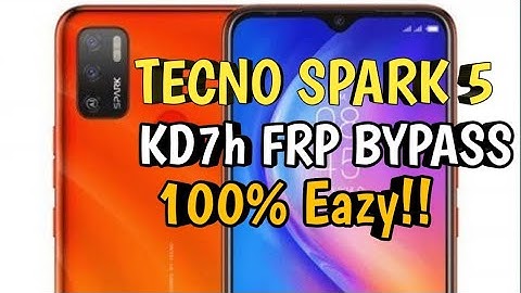 ALL TECNO SPARK 5 FRP Bypass Tecno KD7h Google Account Remove 100% Easy