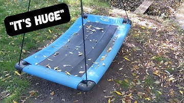 Platform Swing REVIEW: Hearthsong Skycurve Rectangular Platform Swing, 32"x60". Great for adults too