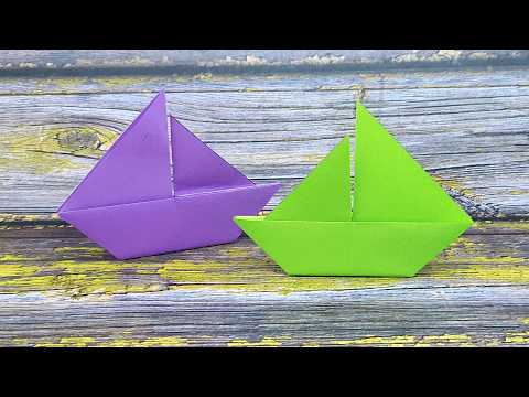 How to Make an Easy Origami Sailboat | Quick and Easy Origami Sailboat Toy