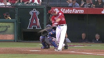 Trumbo cranks a two-run shot to center field