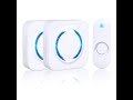 OTHWAY Wireless Doorbell - Long Range Door Chime Kit 1 Push Button with 2 Plugin Receivers