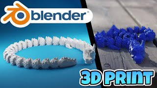 Articulated Dragon 3d print // Blender tutorial