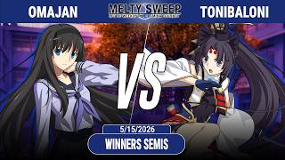 Melty Sweep 80 | omajan (Akiha) VS ToniBaloni (Ushiwakamaru) | MBTL Netplay