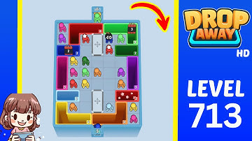 Drop Away Level 713 Solution Walkthrough