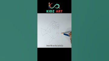 Drawing Dory | Finding Nemo #shorts #drawing #howtodraw
