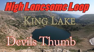 Backpacking High Lonesome Loop King Lake - Devils Thumb Lake - Jasper Lake