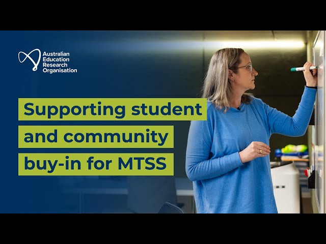 Watch Supporting student and community buy-in for MTSS on YouTube.