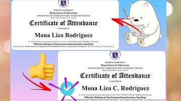 Papaano eedit / lagyan ng Middle Initial ang INSET CERTIFICATE..