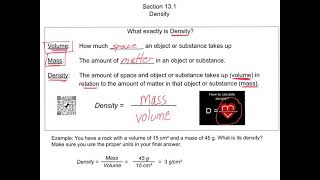 Density Notes Part 1 (Section 13.1)