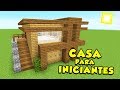 COMO FAZER UMA CASA DE MADEIRA PARA INICIANTES NO MINECRAFT !!!