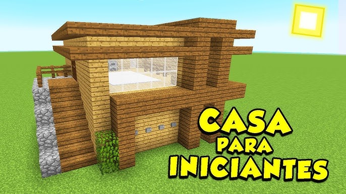Minecraft: Tutorial Casa de Carvalho Inicial - Como construir uma casa  Inicial no Minecraft (FÁCIL) 