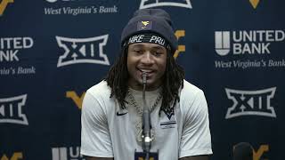 WVU RB Cam Cook Discusses Getting the Win in His Return to TCU