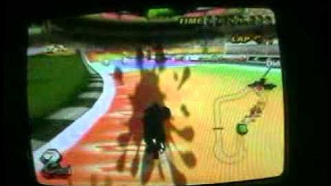 racing on my texture hack rainbow luigi circuit