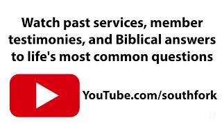 How to Satisfy Your Spiritual Thirst | Psalm 42:1-2 | www.SouthFork.church | April 12, 2026