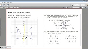 Writing a rule to describe a reflection