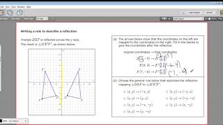 Eoc Aleks Geometry Writing A Rule To Describe A Reflection Eoc Aleks Geometry Writing A Rule To Describe A Reflection
