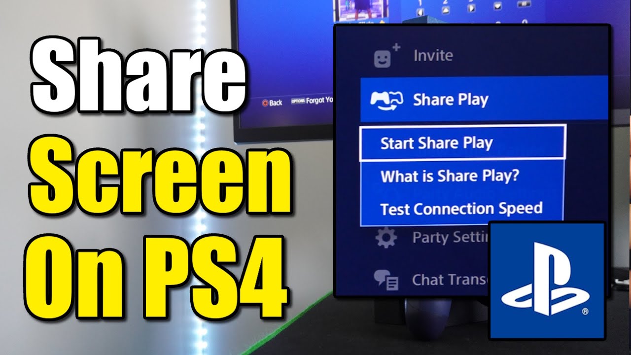 How to Share your Screen on PS4 with Friend (Sharescreen Tutorial)