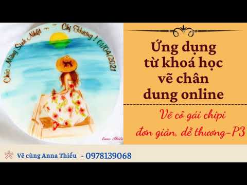 Video #VẼ #CHÂN #DUNG #TRÊN #RAU #CÂU-vẽ cô gái chipi đơn... - youtube