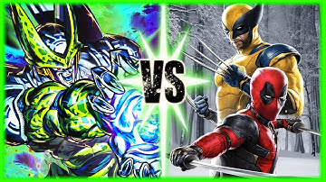 Perfect Cell Vs Deadpool & Wolverine [Blender Animation]