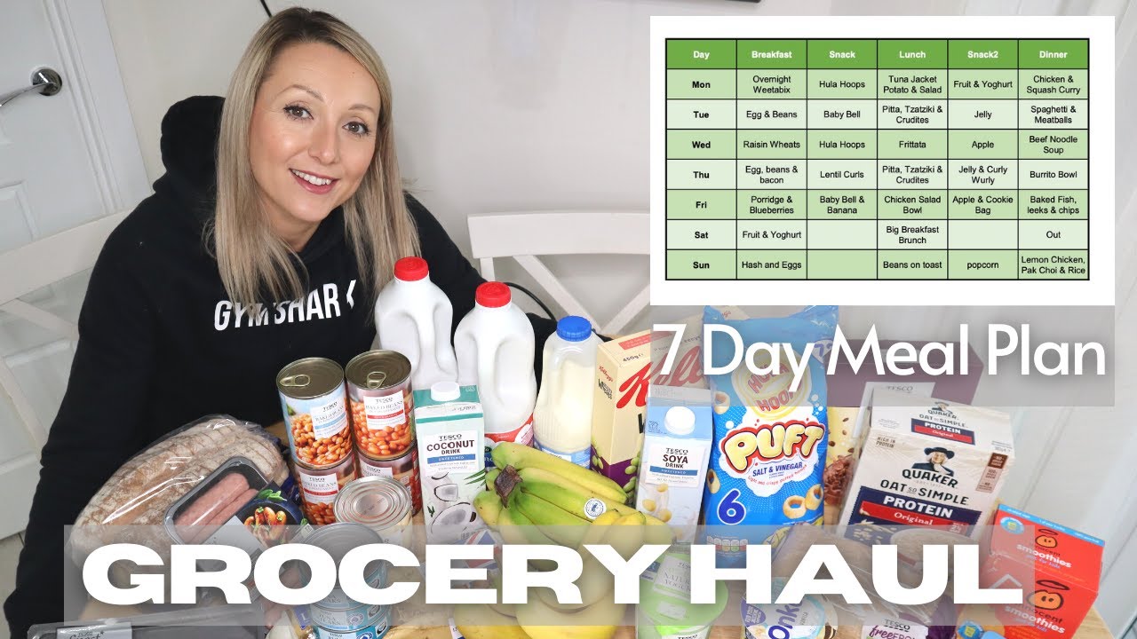 Healthy Grocery Haul & 7 Day Meal Plan | Slimming World Friendly