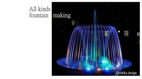 Mrittika design handover project water fountain // hand over fountain project // water fountain