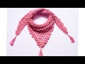 🌈Como Tejer un Chal, Chalina, Cuello a Crochet😍 PASO A PASO para mujer👩