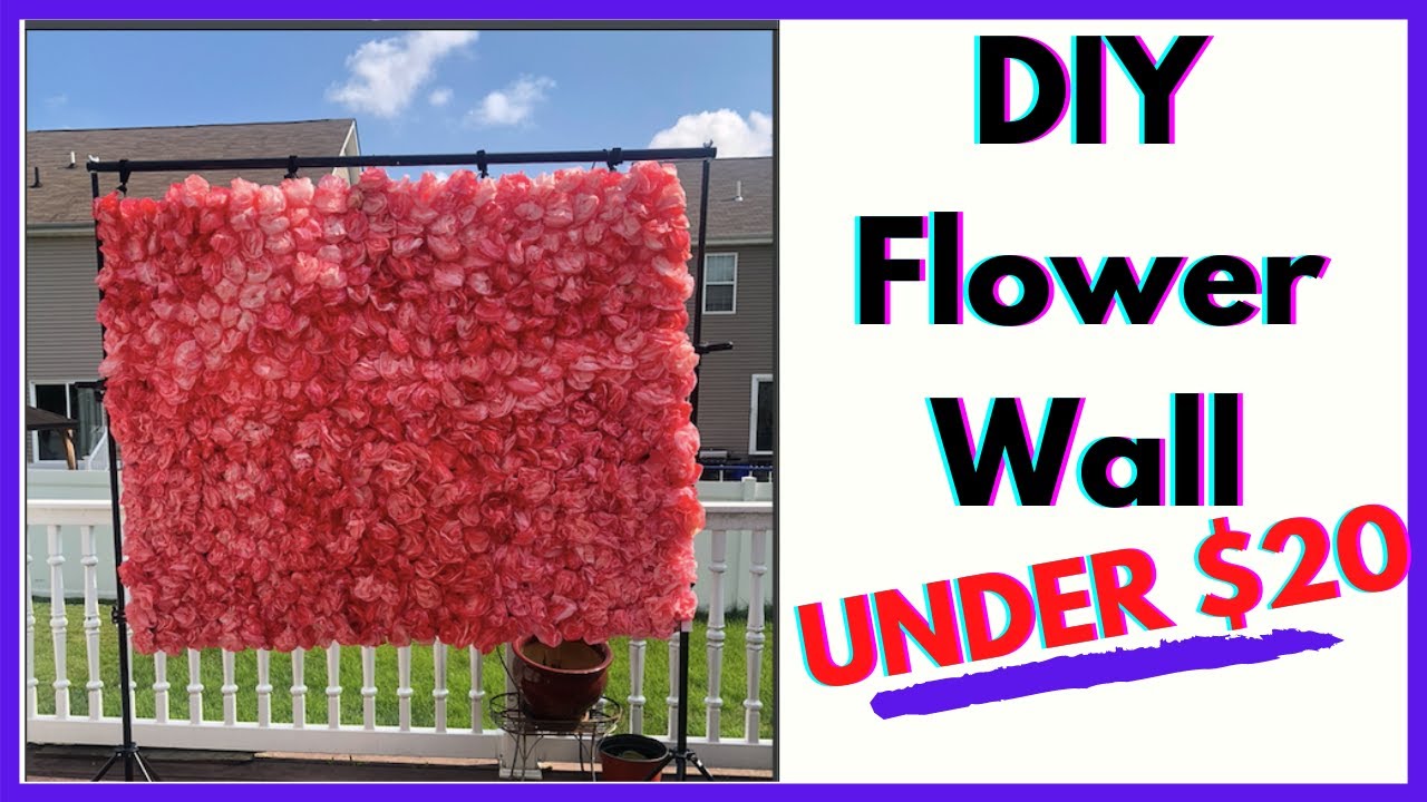 DIY FLOWER WALL USING COFFEE FILTERS GRACEOLOGIST YouTube