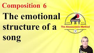 Composition 6, The emotional structure of a song. Intervals, melodic rhythm and direction.