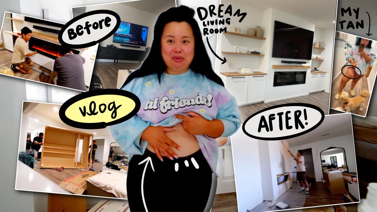 WAITED 4 MONTHS FOR THIS!!! + Our Dream Living Room is DONE (Reveal) + Fake Tanning By Myself… VLOG!