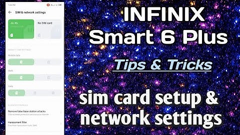 INFINIX Smart 6 Plus 📱 phone setting setup 👉sim card setup & network settings