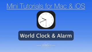 iPhone + iPad Tutorial - How to use the World Clock and Alarm in the iOS Clock App! screenshot 5