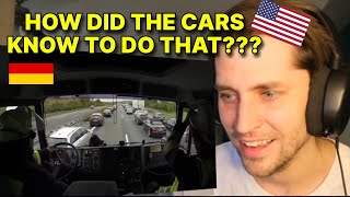 American reacts to German firefighters AMAZING response to motorway accident
