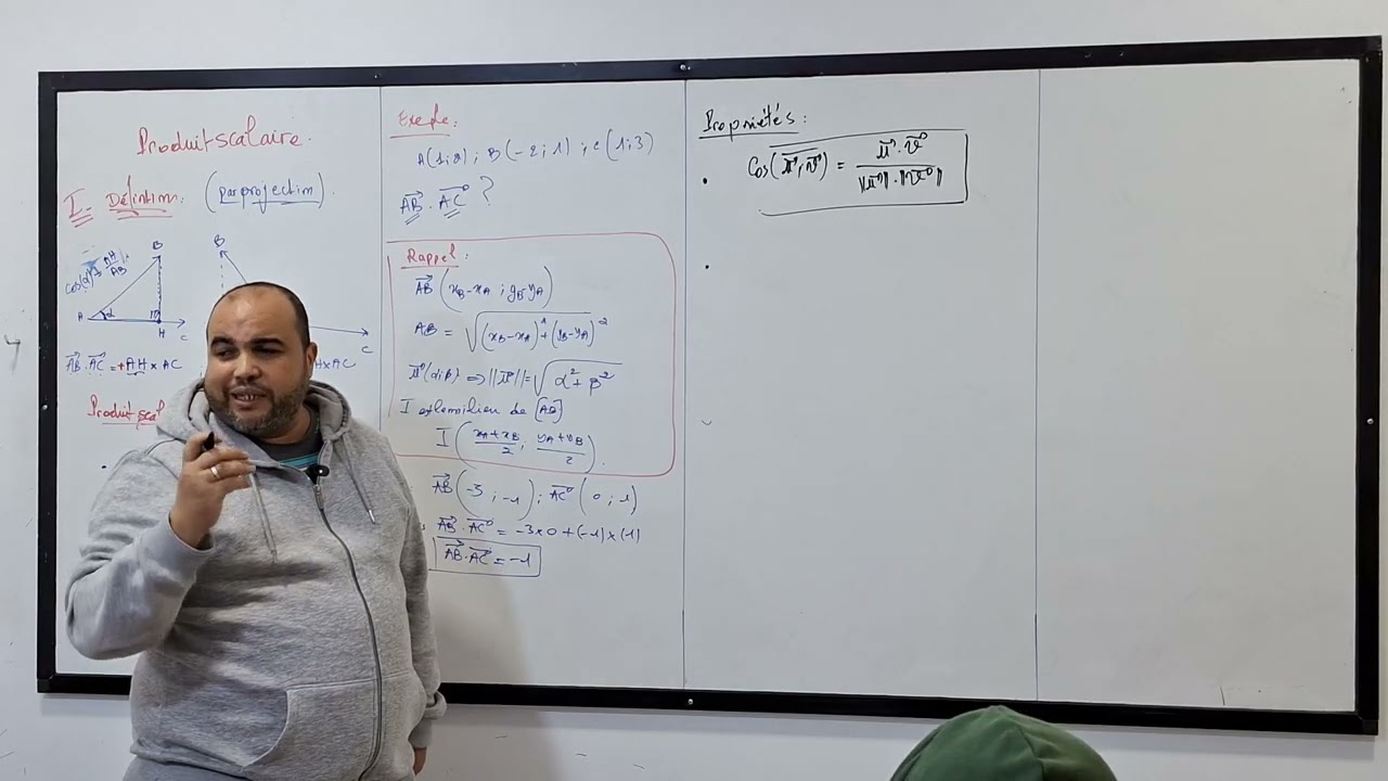 09. Produit scalaire - cours complet  et exemples