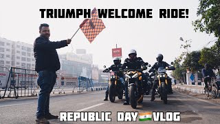 Republic Day ride with Triumph!