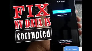 NV Data Corrupted Solution For All Xiaomia.ll xiaomi phone nv backup data