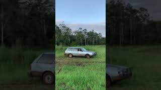 Paddock bashing in the straya wagon