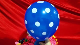 Inflating And Deflating Fun Colorful Polka Dot Balloons Part 1