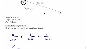 June 2011 Paper 4H 2 Question 19 IGCSE Maths Edexcel Mathematics Trigonometry Sine Rule