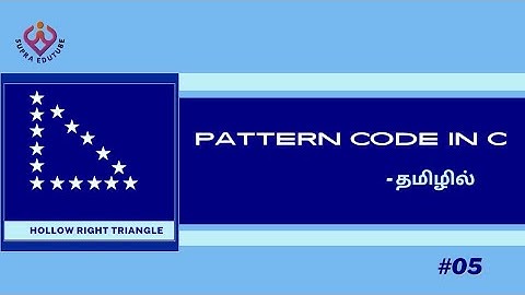 Pattern code in C - Hollow right triangle pattern