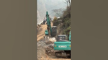 Kobelco Excavator Drilling Rocks #kobelcoexcavators #viralvideo2025 #excavatorvideos #jcboperator