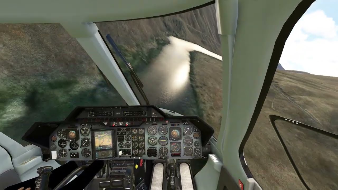 CowanSim Bell 222 Low level flight