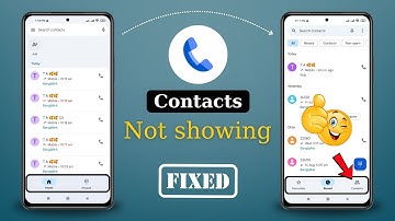 Phone Dialer Contacts Option Not Showing Problem 2025 | Contacts Option Not Showing in Google Dialer