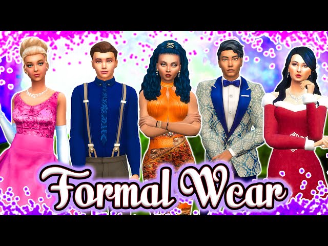 FORMAL OUTFITS | Sims 4 Lookbook + CC Links - YouTube FORMAL OUTFITS | Sims 4 Lookbook + CC Links - YouTube