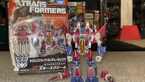 Transformers fall of cybertron Starscream review. Generations FOC game G1 comparison takara box
