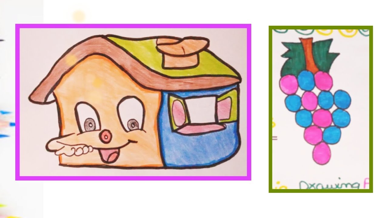 Easy Step by Step drawing and Colouring // How to draw easy drawing ...