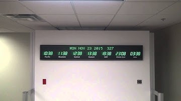 BRG Precision Products 668V-G25G - 7 Zone, Fixed Zone, Time Zone Clock