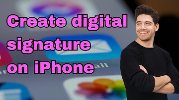 How to create digital signature on iphone